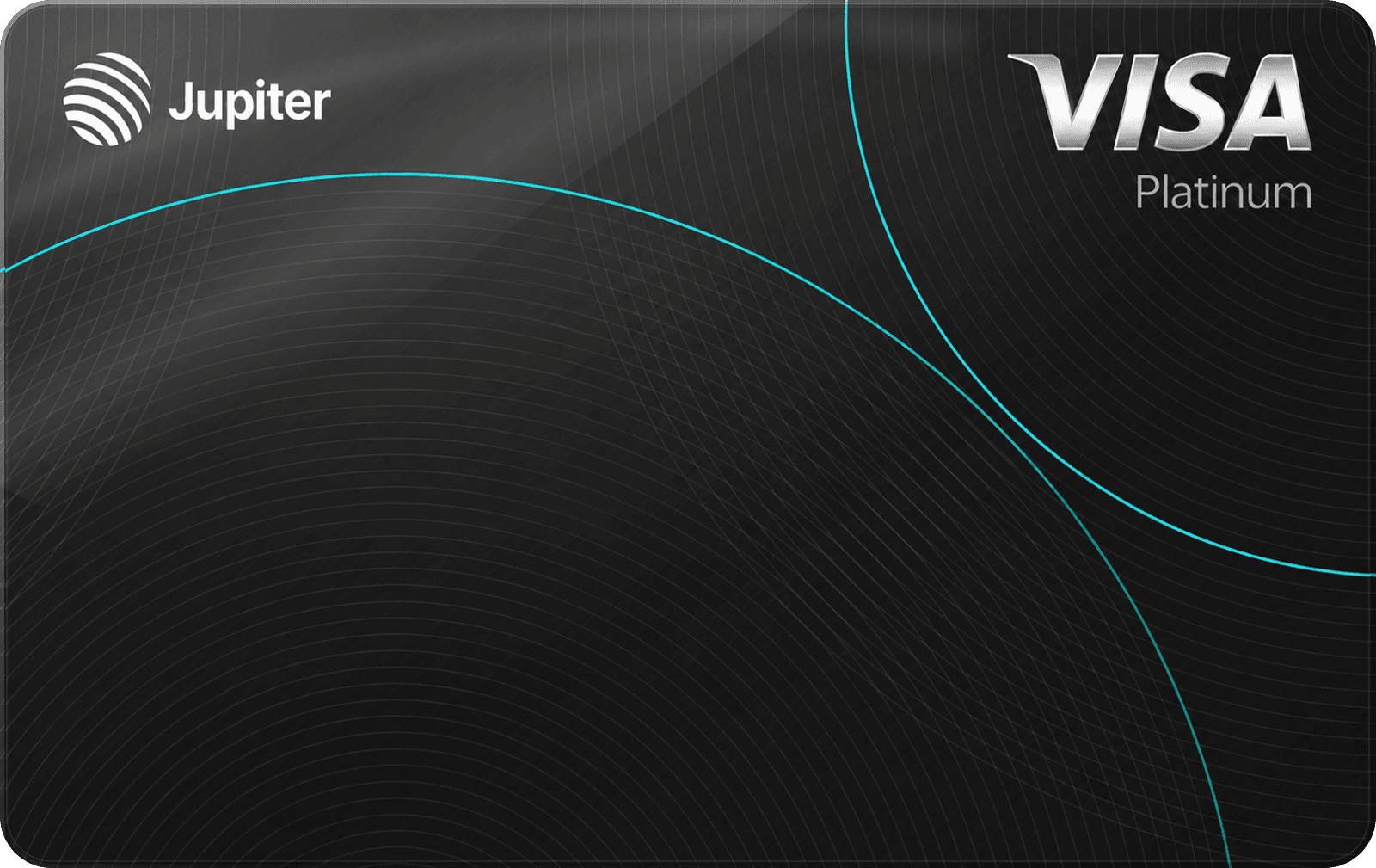 Black Jupiter Visa Platinum virtual card design