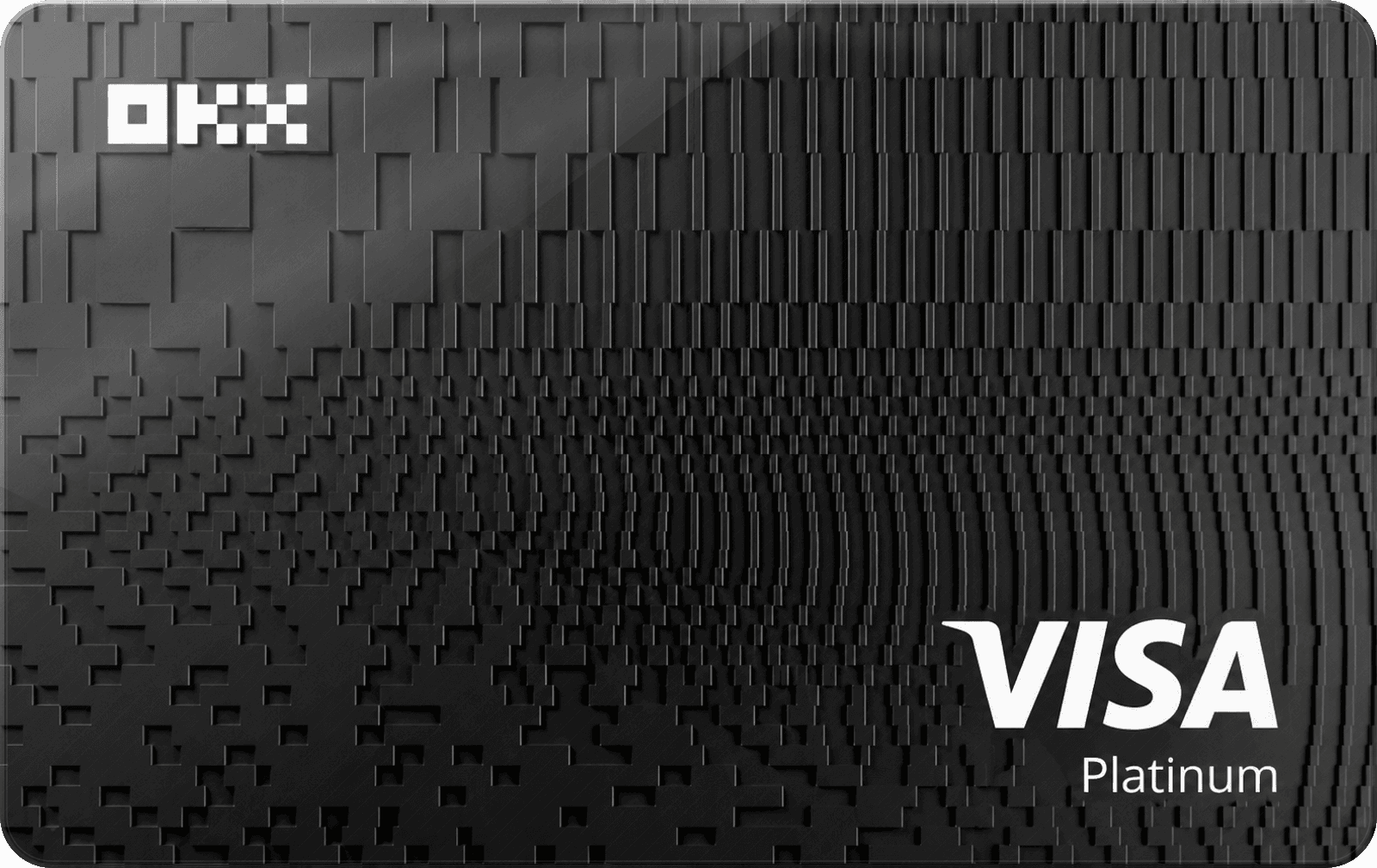 Black OKX virtual card design